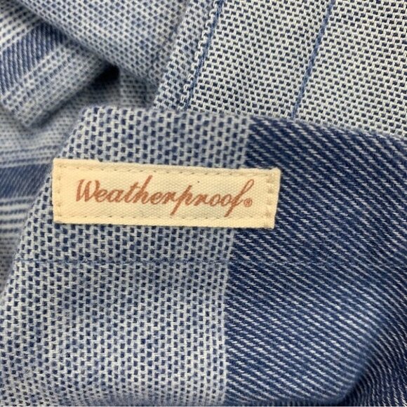 WEATHERPROOF VINTAGE mens shirt Brushed Horizontal Stripe Woven Shirt Size S - Picture 6 of 12